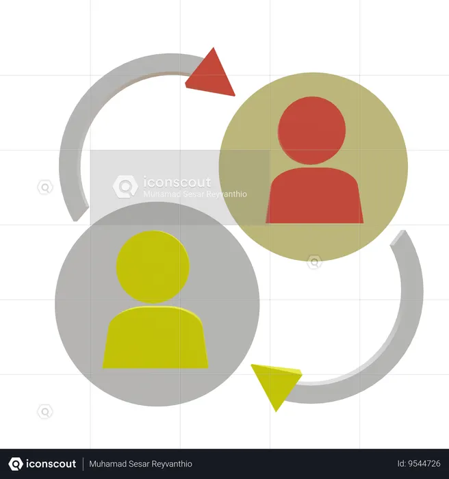 Change Account  3D Icon