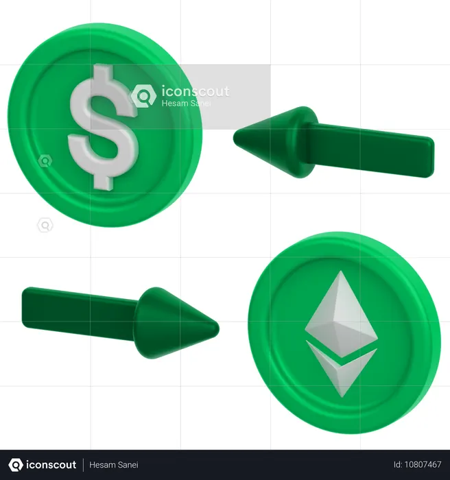 Change Coin 5  3D Icon