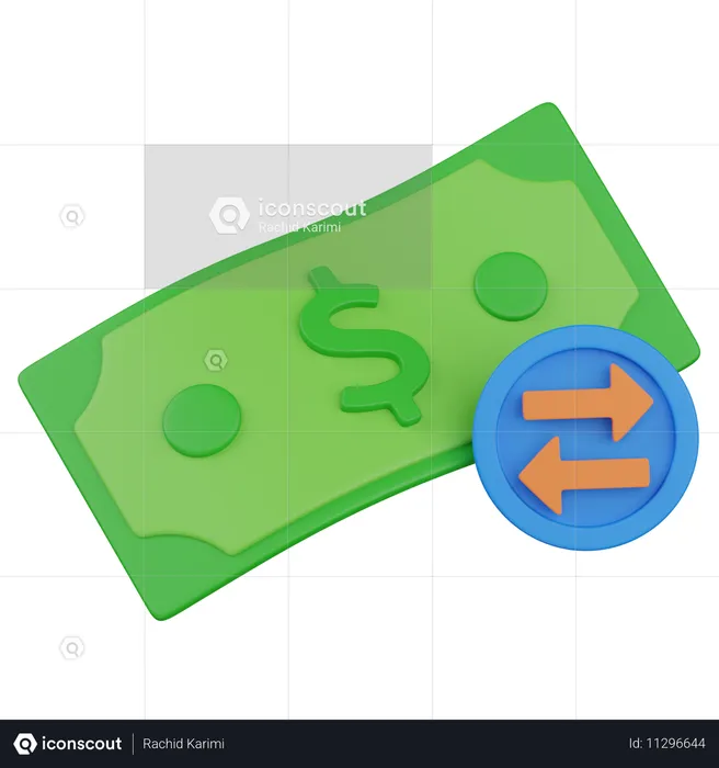 Échange de l'argent  3D Icon