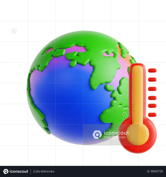 Changement climatique  3D Icon