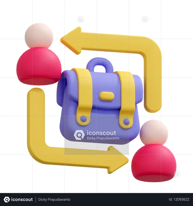 Changement d'emploi  3D Icon