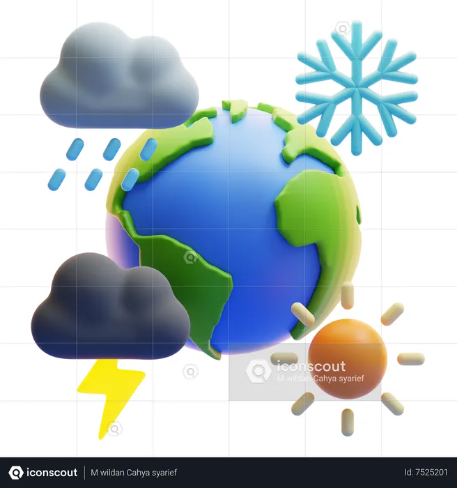Changement météorologique  3D Icon