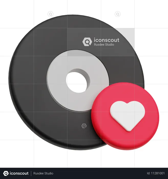 Chanson romantique  3D Icon