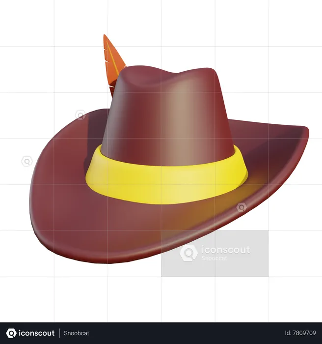 Chapeau bavarois  3D Icon