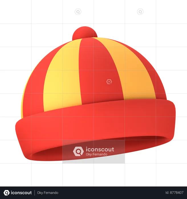 Chapeau chinois  3D Icon