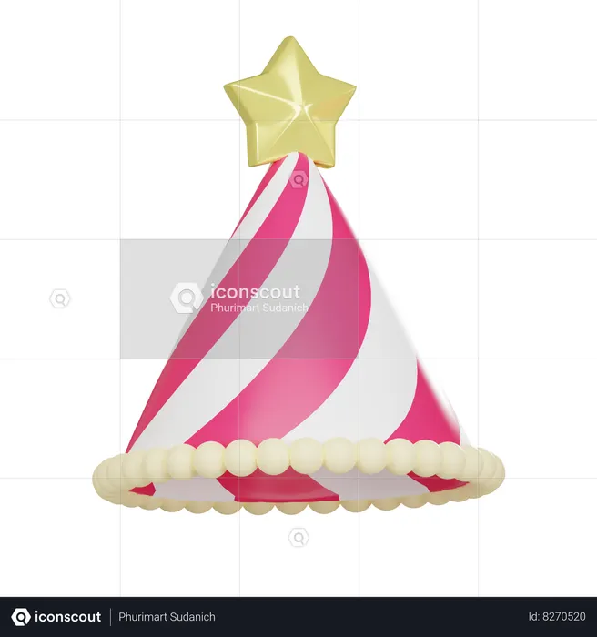 Chapeau d'anniversaire  3D Icon
