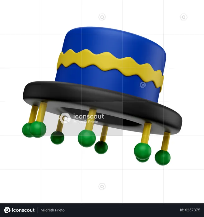 Chapeau de carnaval  3D Icon