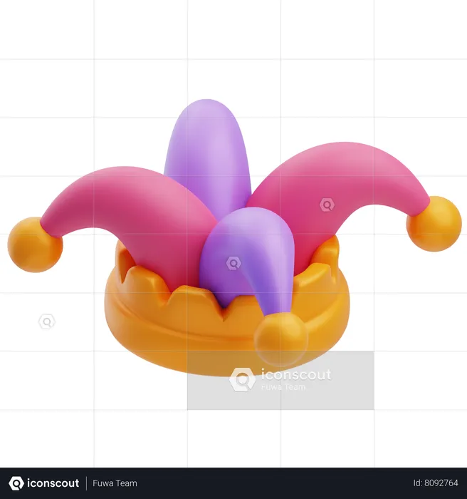 Chapeau de clown  3D Icon