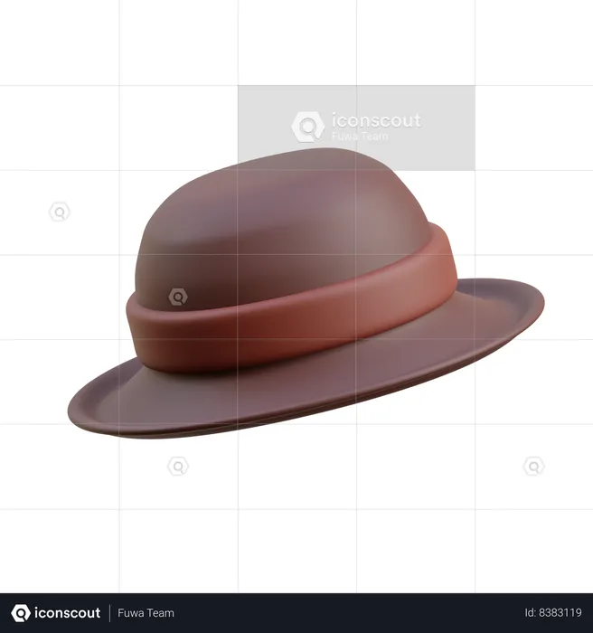 Chapeau de détective  3D Icon