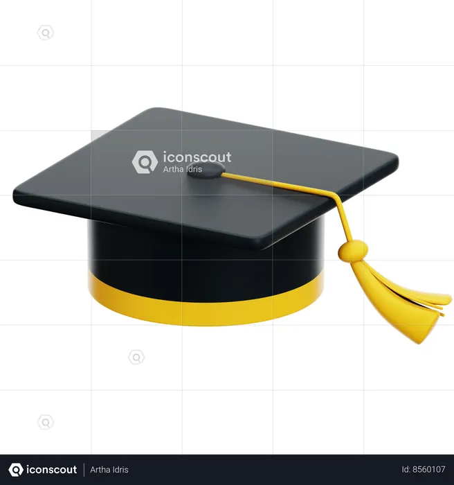 Chapeau de remise de diplôme  3D Icon