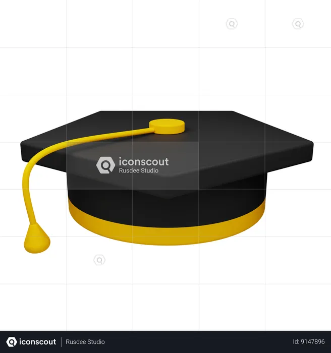 Chapeau de remise de diplôme  3D Icon