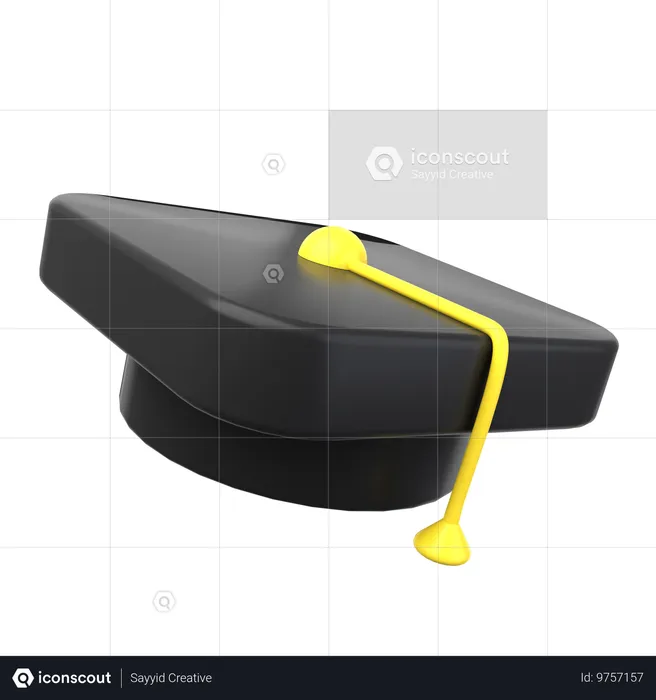 Chapeau de remise de diplôme  3D Icon