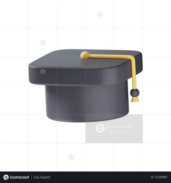 Chapeau de remise de diplôme  3D Icon