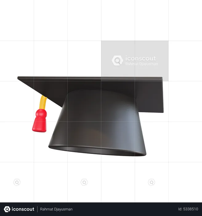 Chapeau de remise de diplôme  3D Icon