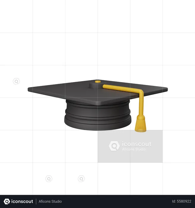 Chapeau de remise de diplôme  3D Icon