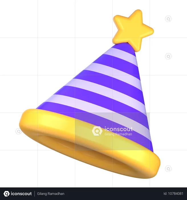 Chapeau de fête du nouvel an  3D Icon