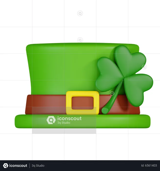 Chapeau de la Saint-Patrick  3D Icon