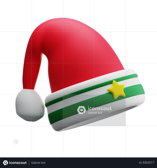 Chapeau de Noël  3D Icon