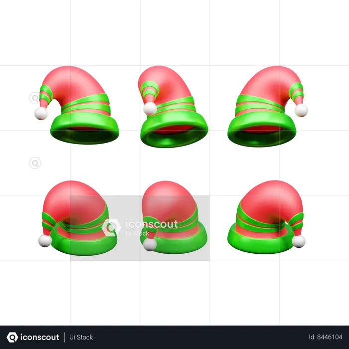 Chapeau de Noël  3D Icon