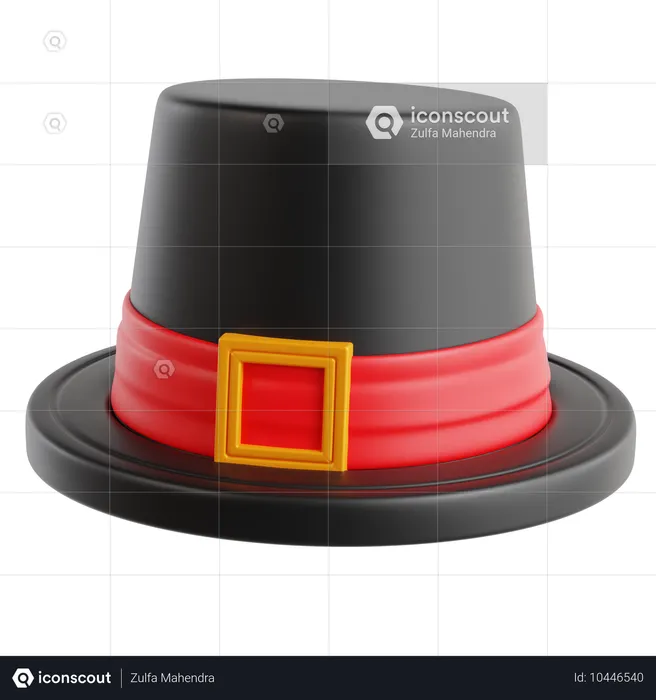 Chapeau de pèlerin  3D Icon