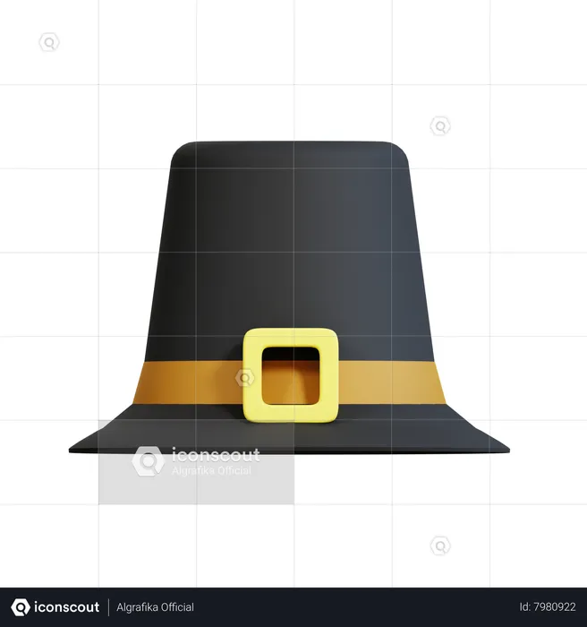 Chapeau de pèlerin  3D Icon