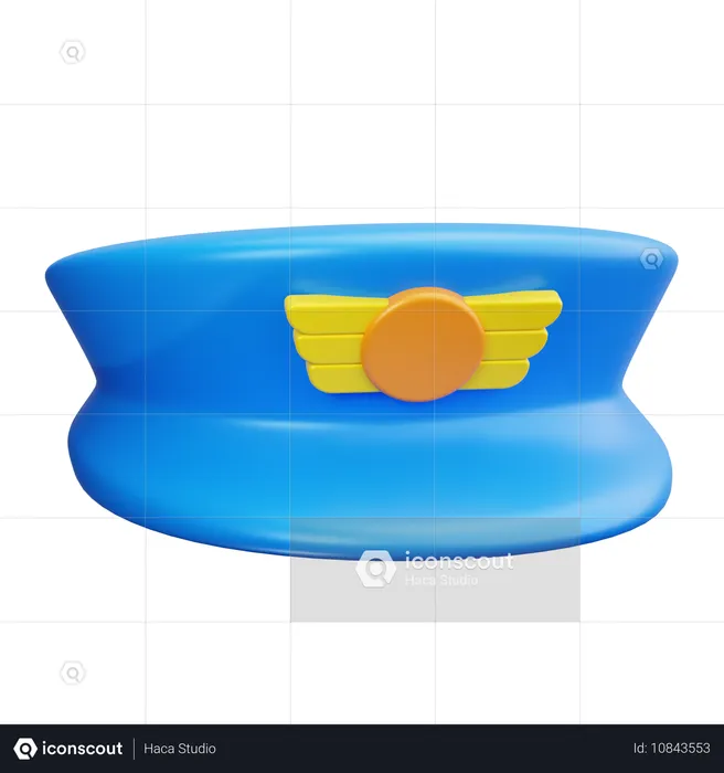 Chapeau de pilote  3D Icon