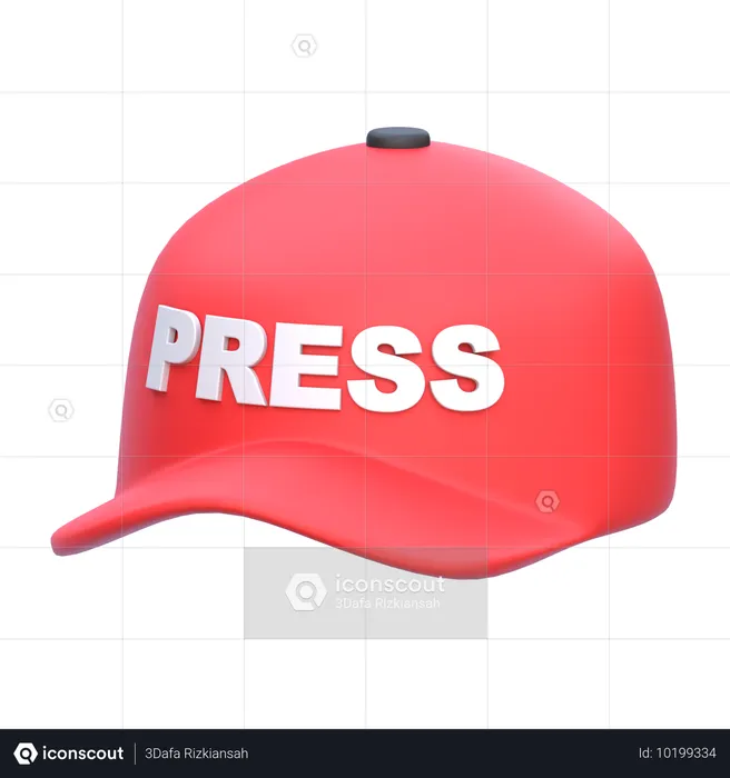 Chapeau de presse  3D Icon