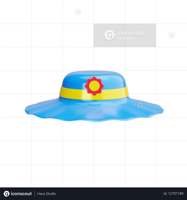 Chapeau de soleil  3D Icon
