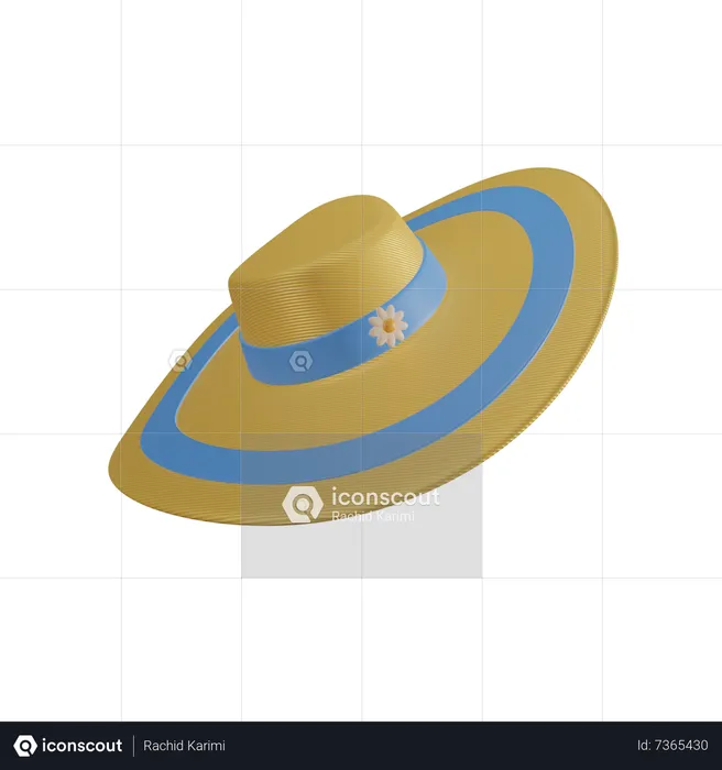 Chapeau de soleil  3D Icon