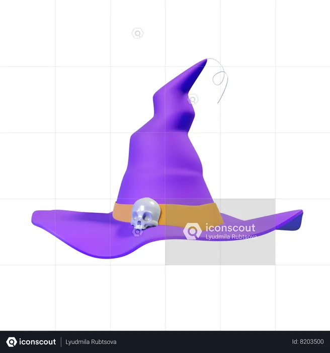 Chapeau de sorcière  3D Icon