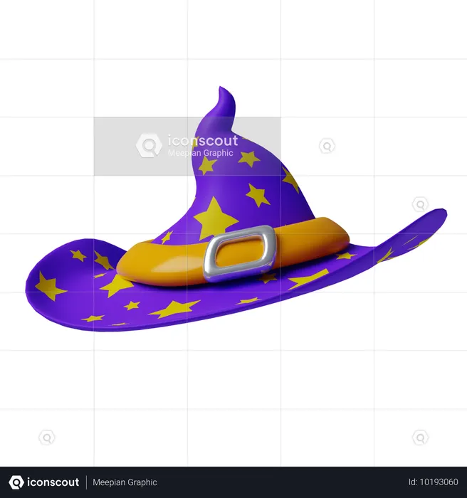 Chapeau de sorcière  3D Icon