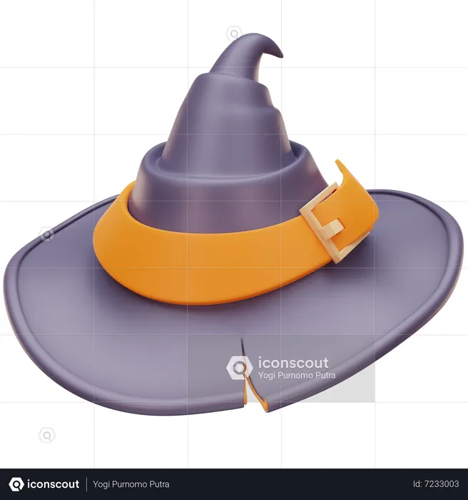 Chapeau de sorcière  3D Icon