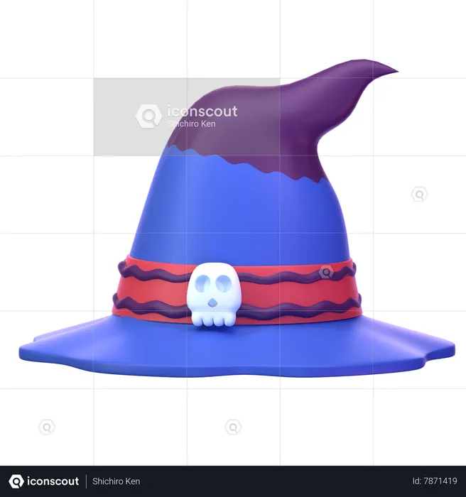 Chapeau de sorcière  3D Icon