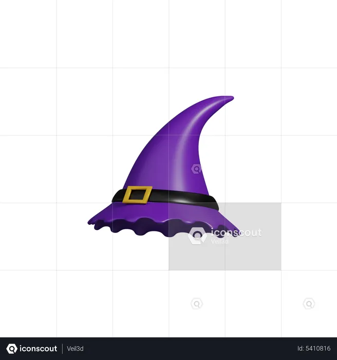 Chapeau de sorcière d'Halloween  3D Icon