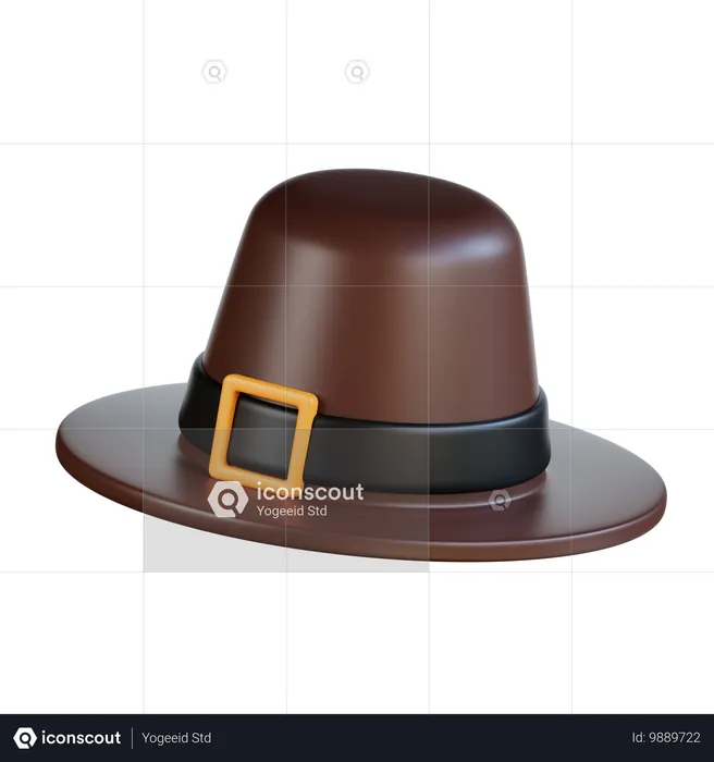 Chapeau de Thanksgiving  3D Icon