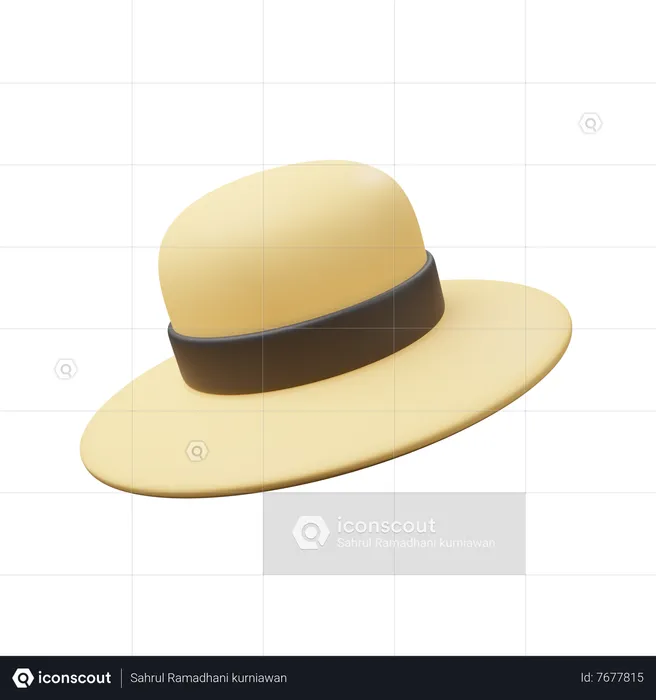 Chapeau d'été  3D Icon