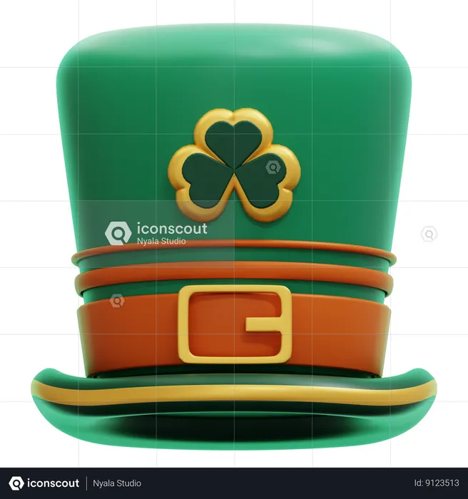 Chapeau de saint patrick  3D Icon