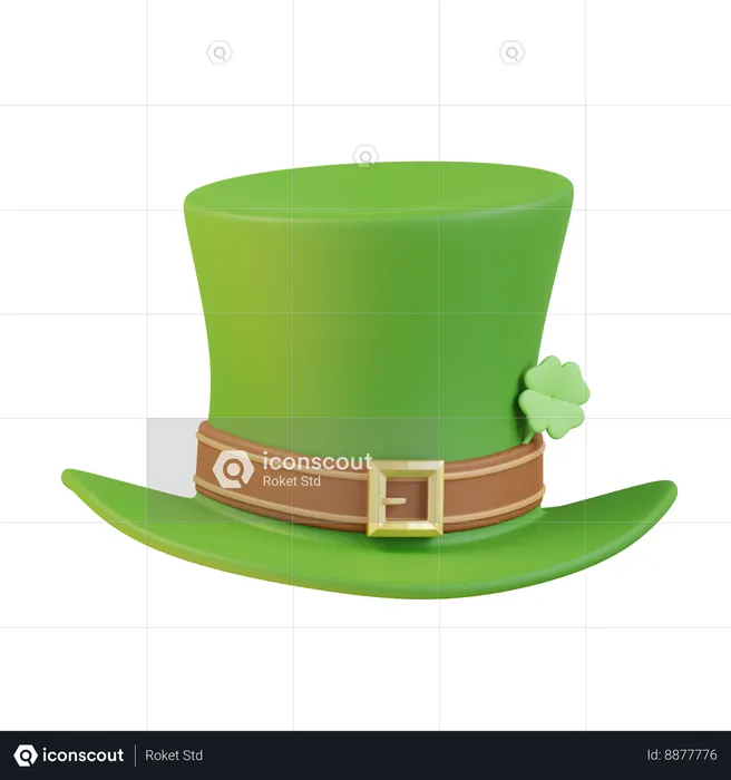 Chapeau de saint patrick  3D Icon