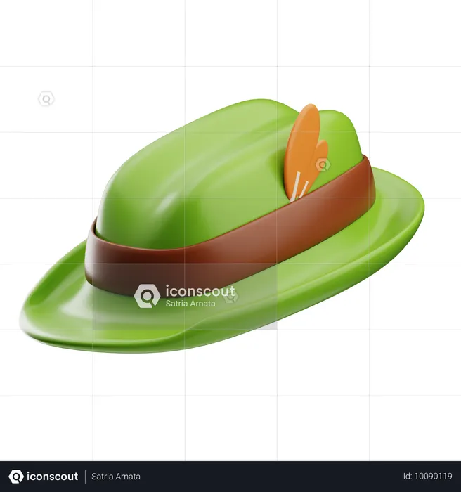 Chapéu bávaro  3D Icon
