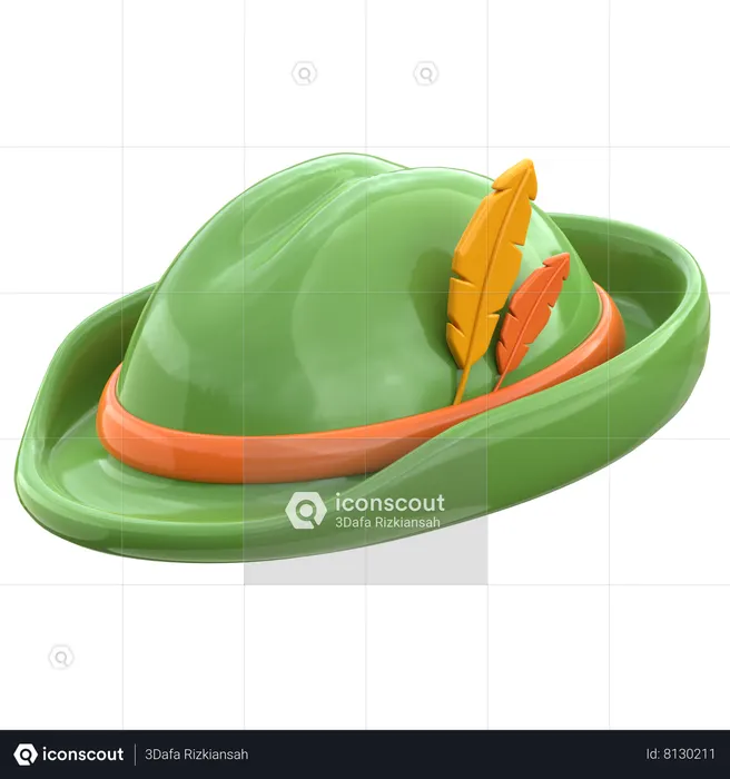 Chapéu bávaro  3D Icon