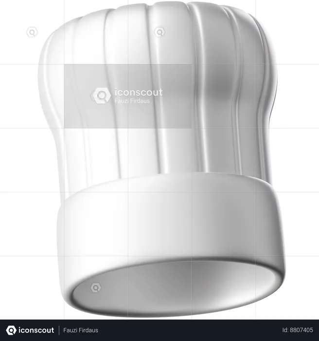 Chapéu de Chef  3D Icon