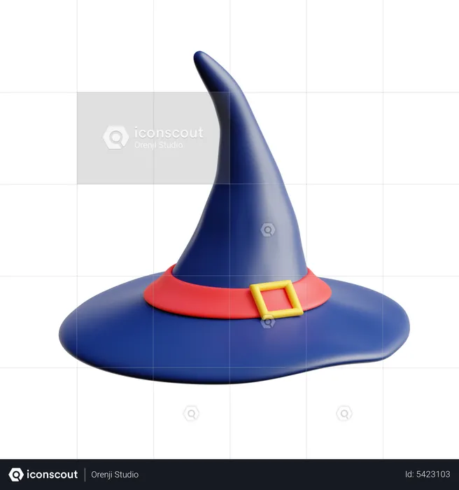 Chapéu de bruxa  3D Icon