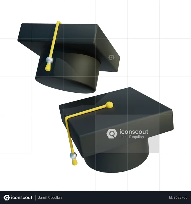 Chapéu da graduação  3D Icon