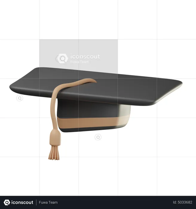 Chapéu da graduação  3D Icon