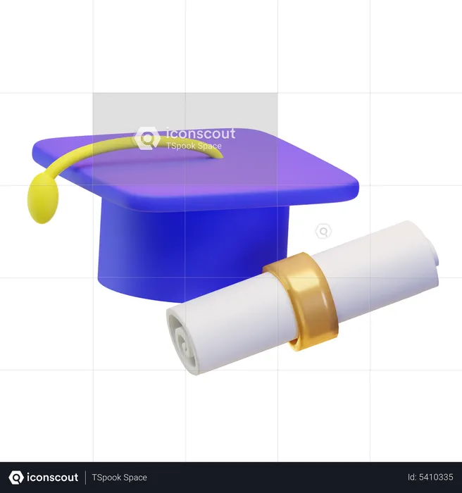 Chapéu da graduação  3D Icon