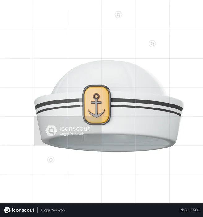Chapéu de marinheiro  3D Icon