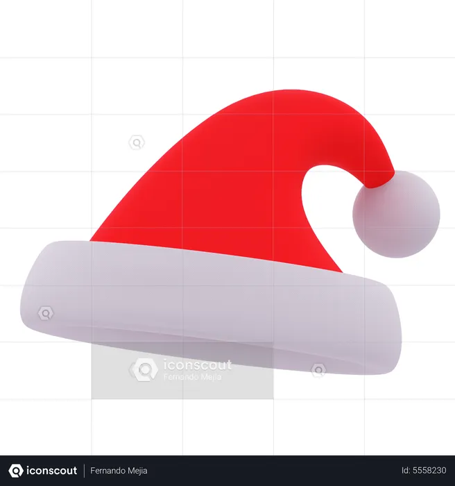 Chapéu de Natal  3D Icon