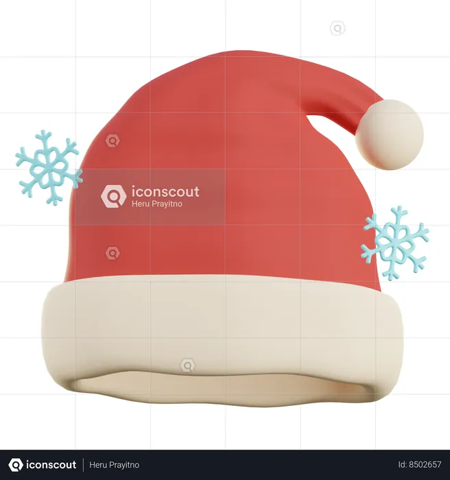 Gorro do Papai Noel  3D Icon