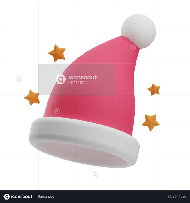 Gorro do Papai Noel  3D Icon