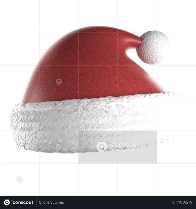 Gorro do Papai Noel  3D Icon